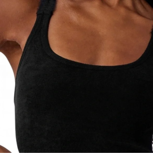 ALO YOGA | ✨NEW✨ Seamless Luxe Terry Cuddle Onesie in Black - Picture 4 of 5